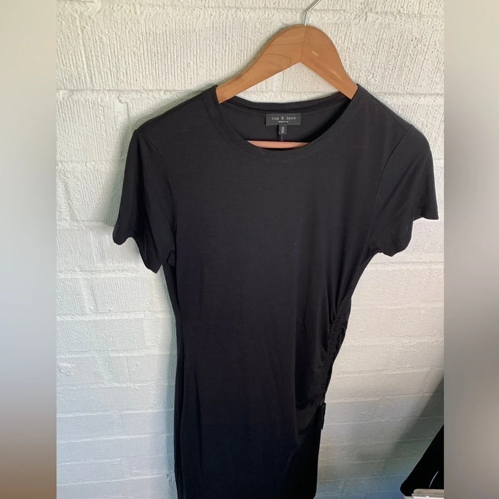 Rag & Bone Sleek Ruched Bodycon Maxi Dress sz M